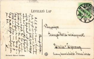 1912 Zalaegerszeg, Kazinczy tér, Városháza, Heincz János, Neufeld Izidor, Garai Lipót üzlete. Breisa...