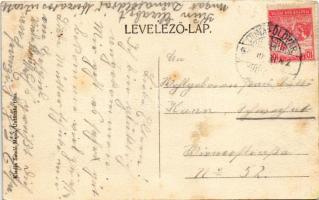 Dunaföldvár, Özv. Nagy Imréné "Stefánia" kertje, étterem. Somló Manó kiadása (EK)