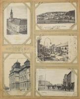 Képeslap gyűjtemény: ~300 db régi, főleg múlt századfordulós képeslap szecessziós albumban, benne re...