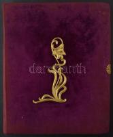 Képeslap gyűjtemény: ~300 db régi, főleg múlt századfordulós képeslap szecessziós albumban, benne re...