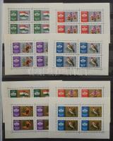 11 magyar modern blokkgyűjtemény a 60-80-as évekből, mindegyik 16 fekete lapos Lindner A/4 berakóban, Nagyon magas katalógus érték!!