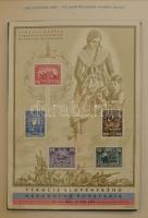 Csehszlovákia gyűjtemény + tétel a kezdetektől előnyomott albumban, 2 nagy berakóban + blokkberakóba...