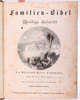 Illustrirte Familien-Bibel des Alten und Neuen Testaments nach der deutschen Übersetzung Dr. Martin Luther's Mit erklärenden Anmerkungen. Leipzig-Dresden, 1816, Verlag Der Englischen Kunst Anstalt von A. H. Payne, 669p. 64p. Korabeli aranyozott gerincű félbőr kötésben