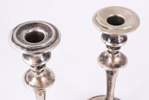 Fém gyertyatartó szett, m: 24 cm