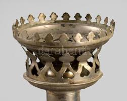 Fém gyertyatartó, m: 25 cm