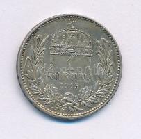 1915KB 1K Ag "Ferenc József" T:AU, patina, karc Adamo K5.1