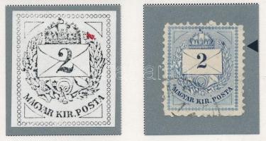 1881 2kr jelzett, igen ritka vésésjavítással (ex Orbán, Sebestyén aranyérmes kiállítási anyagból)