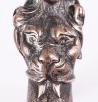 Sétabot puttó alakos neorokokó ezüst (Ag) markolattal, jelzett, h: 87 cm