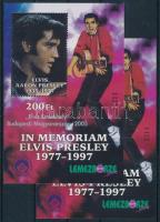 2005 Elvis emlékhely emlékívpár, magyar és angol nyelven