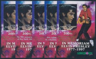 2005 Elvis 5 db-os emlékív garnitúra, magyar-angol nyelven, ritka!