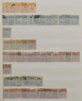 Magyar többpéldányos tétel a krajcárosoktól kb 1920-ig, 30 fehér lapos A/4 berakóban