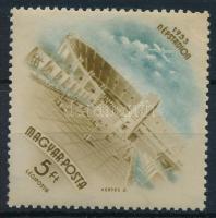 1953 Népstadion 5Ft számvízjellel (betapadásnyomok / gum disturbances)