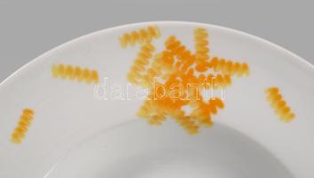 Home &amp; Deco 7 darabos nagyméretű pasta kínálótál készlet, jelzett, hibátlan, d: 27 cm