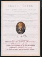 2019 200 éve született Gervay Mihály bélyeg szett bontatlan csomagolásban benne a blokk fogazott, zöld sorszámú különleges fogazású, piros sorszámú vágott és egyszínnyomatú sötétbarna változata (47.000)