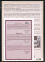 2019 200 éve született Gervay Mihály bélyeg szett bontatlan csomagolásban benne a blokk fogazott, zö...