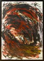 Wagner János (1936-2022): Förgeteg, 2021. Vegyes technika, papír, jelezve jobbra lent. Hátoldalán autográf felirattal. Üvegezett fakeretben, 100×70 cm. Wagner János műveiből 2025. november 17-én nyílik kiállítás a Darabanth Galériában "Wagner univerzuma - válogatás Wagner János (1936-2022) Munkácsy-díjas festőművész alkotásaiból" címmel. KIZÁRÓLAG SZEMÉLYES ÁTVÉTEL, NEM POSTÁZZUK! / ONLY PERSONAL COLLECTION AT OUR OFFICE!