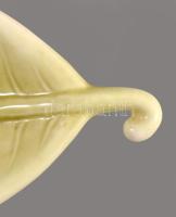 Levél alakú füstölőtartó, kopással, h: 29 cm