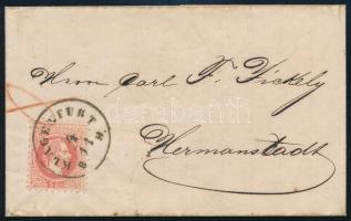 1868 Levél "KLAGERFURT" - Hermanstadt