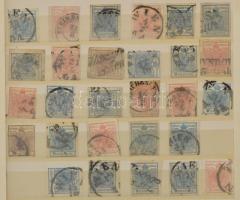 Ausztria tétel klasszikus és régi bélyegek 10 lapos közepes berakóban