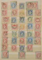 Ausztria tétel klasszikus és régi bélyegek 10 lapos közepes berakóban