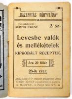 Kürthy Emilné: A háztartás könyvtára. 11 db receptkönyvecske: 2., 5., 6., 9., 11., 15., 17., 19., 20...