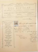 ca 1860-1910 50 db nagyrészt okmánybélyeges irat, váltó, számla, okmány. Berakóban