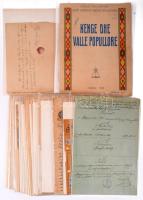 ca 1860-1940 40 db n irat, váltó, számla, okmány. némi illetékbélyeggel Berakóban