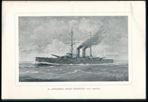 1908 Az ,,Erzherzog Franz Ferdinand" nevű csatahajó. Trieszt, 1908. szeptember 30-án. Az Osztrá...
