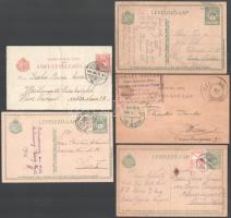 20 db régi futott díjjegyes