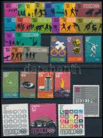 Mexikó kis olimpia összeállítás, 30 db bélyeg 2 stecklapon