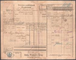 1889 Sopron, Friedrich István örökösei német szabadalmazott rovatkolt tető cserép téglagyár szállító...