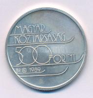 1989. 500Ft Ag "XVI. Téli Olimpia - Albertville 1992" kapszulában T:BU Adamo EM111