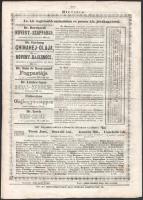 1860 Hölgyfutár. 1860. dec. 8., XI. évf. 147. sz. Szerk.: Tóth Kálmán. Közlöny az irodalo, társaséle...