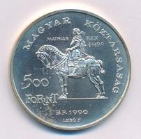 1990. 500Ft Ag "Mátyás király / Beatrix" kapszulában T:BU Adamo EM113
