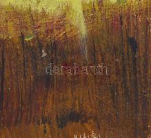 Nagy I jelzéssel: Kaszáló. Olaj, farost. 50×37 cm