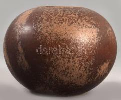 Kerámia gömbváza, jelzés nélkül, hibátlan, 12x9 cm