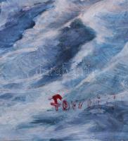 Forrai jelzéssel (Forrai Gábor?): Téli erdő. Olaj, farost. 50×34,5 cm