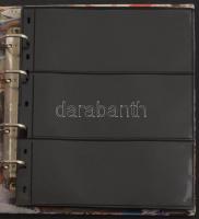 Levél / blokk / bélyeg berakó 27 lappal, gyűrűs borítóval