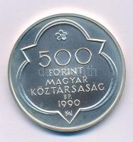 1990. 500Ft Ag "Budai vár" kapszulában T:BU Adamo EM114