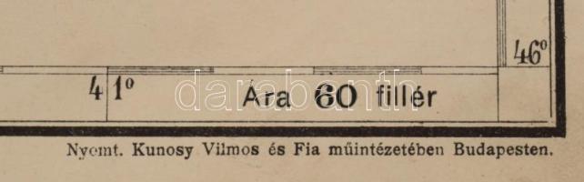 Szilágy vármegye (Tasnád - Szilágysomlyó - Zilah) nagy méretű (37 x 53 cm. ) kőnyomatú térképe . Meg...