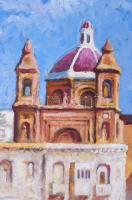 Somos jelzéssel: Kikötő. Olaj, farost. 40×28 cm