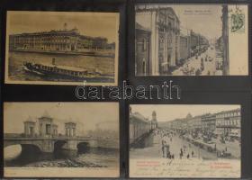 OROSZORSZÁG - 83 db régi város képeslap egy iratrendezőben, vegyes minőség / RUSSIA - 83 pre-1945 town-view postcards in an album, mixed quality