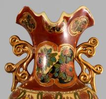 Kínai váza. Kézzel festett, jelzett porcelán, hibátlan. 36 cm