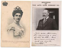 11 db régi motívum képeslap: angol uralkodók / 11 pre-1945 motive postcards: British Royalty