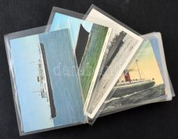 HAJÓZÁS, GŐZHAJÓK - 50 db régi és modern (főleg 1950 előtti) motívum képeslap / SHIPPING, STEAMSHIPS - 50 mainly pre-1950 motive postcards