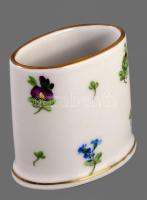 4 darabos Herendi asztali készlet. vegyes mintás. Kézzel festett, jelzett, hibátlan d: 8 cm, 5,5 cm