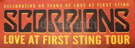 2024 Scorpions, Budapest Aréna, koncertplakát, papír, feltekerve, kisebb gyűrődéssel, 175×120 cm
