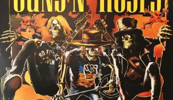 2023 Guns 'n' Roses, Puskás Aréna, koncertplakát, papír, feltekerve, apró gyűrődéssel, 175...