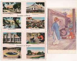 INDOKÍNA - 37 db régi és modern képeslap / INDOCHINA - 37 pre-1950 and modern postcards