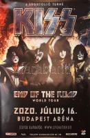 2020 KISS, Budapest Aréna, legutolsó turné, koncertplakát, papír, feltekerve, apró gyűrődéssel, 175×120 cm